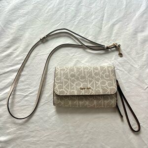 Calvin Klein White Shoulder Bag